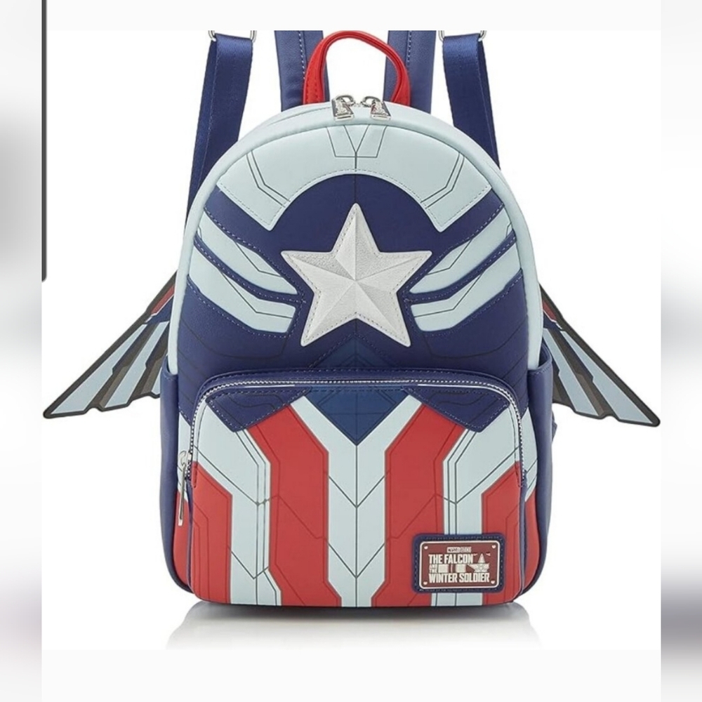 Captain America Winter Soldier Loungefly mini backpack NWT